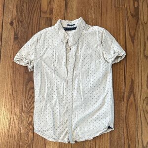 Cactus White Shirt with Navy Dots